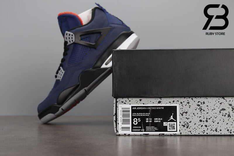 Giày Nike Air Jordan 4 Retro Winterized Loyal Blue Siêu Cấp