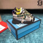 Giày Gucci Flashtrek Crystal-Embellished Metallic sneakers