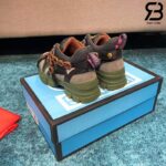 Giày Gucci Flashtrek Sneaker With Crystals In Black Green siêu cấp