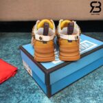 Giày Gucci Flashtrek Sneaker With Crystals In Gold siêu cấp