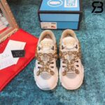 Giày Gucci Flashtrek Sneaker With Crystals In White siêu cấp