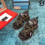Giày Gucci Flashtrek sneakers with Crystals Black Siêu Cấp