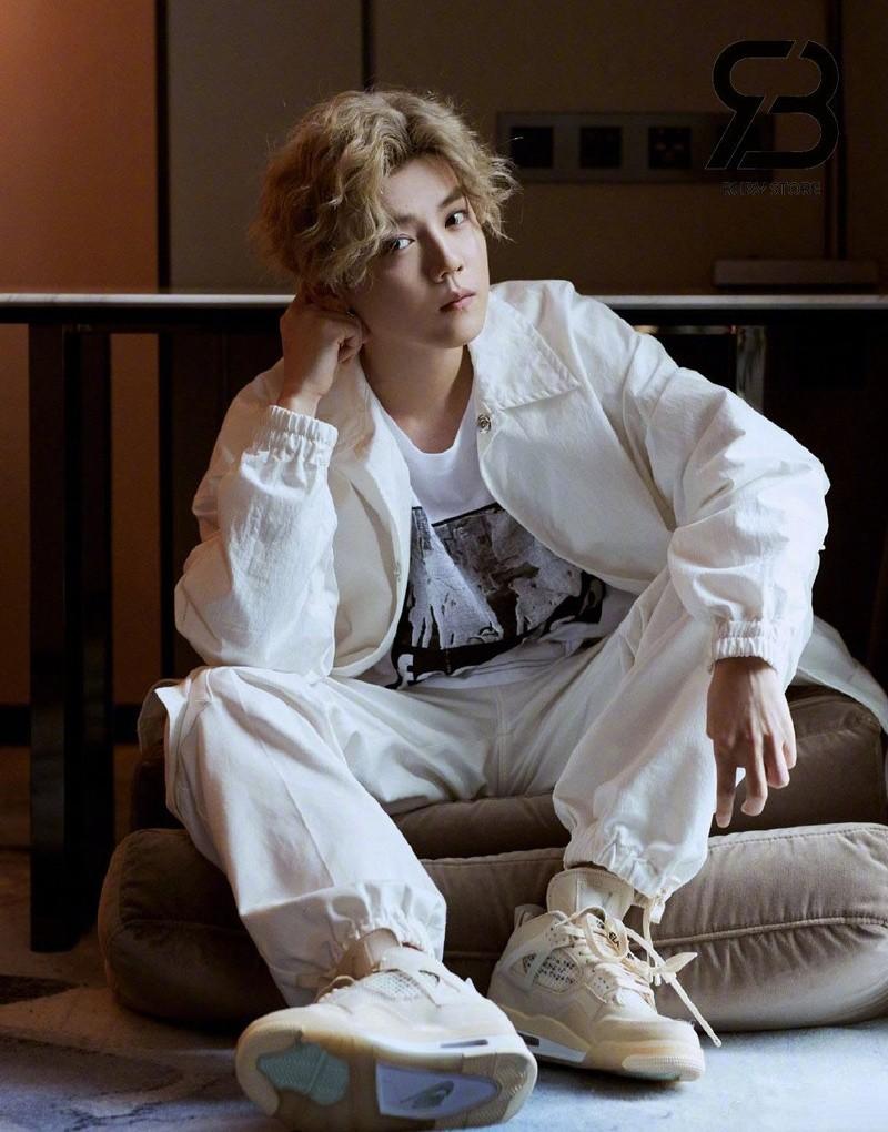 nam phối đồ với giày Jordan 4 off white