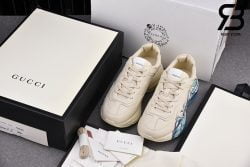 Giày Gucci Rhyton Leather Sneaker With Wave Best Quality
