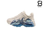 Giày Gucci Rhyton Leather Sneaker With Wave Best Quality