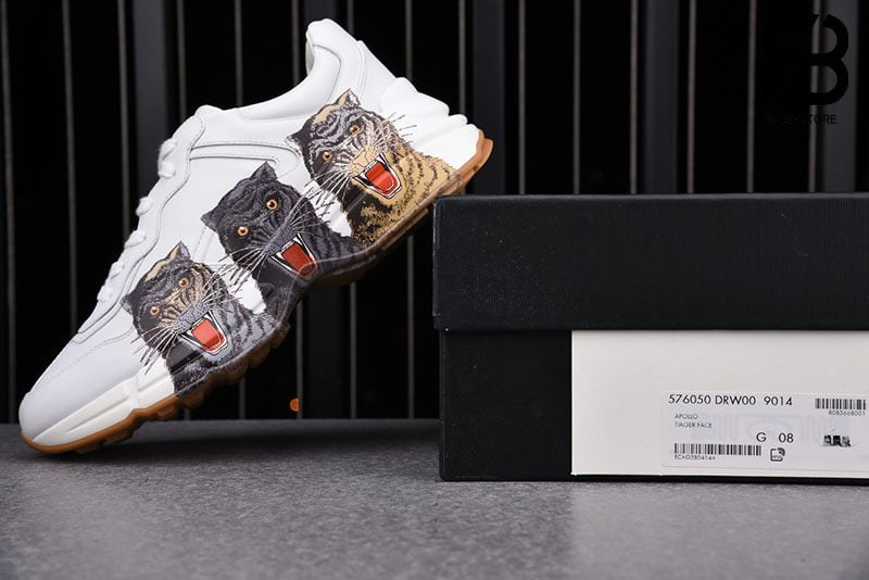 Giày Gucci Rhyton Triple Tiger Print Sneakers Best Quality