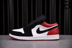 Giày Air Jordan 1 Low Black Toe Siêu Cấp