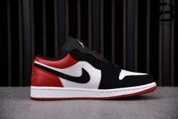 Giày Air Jordan 1 Low Black Toe Siêu Cấp