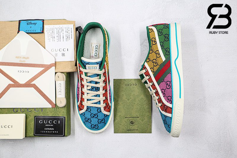 Giày Gucci Tennis 1977 GG Multicolor Best Quality Like Auth 99%