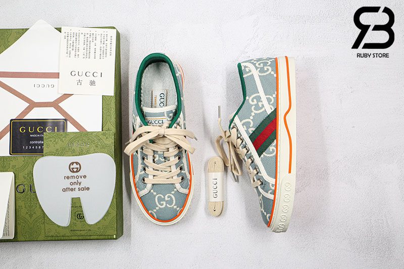 Giày Gucci Tennis 1977 Xanh Blue Best Quality Like Auth 99%