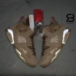 Giày Air Jordan 6 Retro Travis Scott British Khaki Siêu Cấp