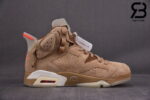 Giày Air Jordan 6 Retro Travis Scott British Khaki Siêu Cấp