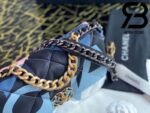 Túi Chanel 19 Vải Sợi Xanh Blue Best Quality Like Auth 99%