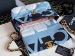 Túi Chanel 19 Vải Sợi Xanh Blue Best Quality Like Auth 99%