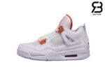 Giày Nike Air Jordan 4 Retro Metallic Orange Siêu Cấp