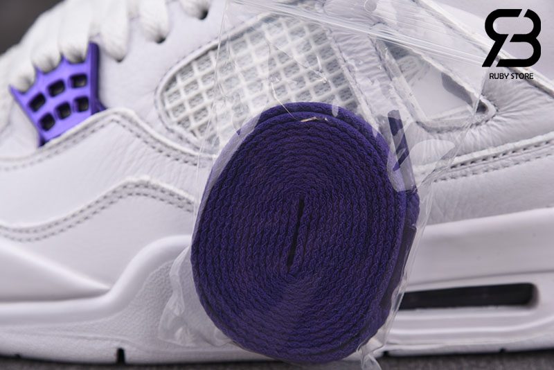 Giày Nike Air Jordan 4 Retro Metallic Purple Siêu Cấp