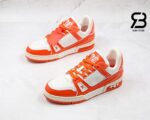 Giày Louis Vuitton Trainer Orange Siêu Cấp