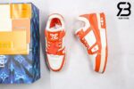 Giày Louis Vuitton Trainer Orange Siêu Cấp