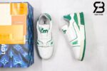 Giày Louis Vuitton Trainer Low White Green Siêu Cấp