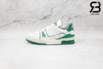 Giày Louis Vuitton Trainer Low White Green Siêu Cấp
