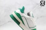 Giày Louis Vuitton Trainer Low White Green Siêu Cấp