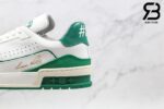 Giày Louis Vuitton Trainer Low White Green Siêu Cấp