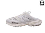 Giày Lười Balenciaga Track Mule Màu Trắng Siêu Cấp