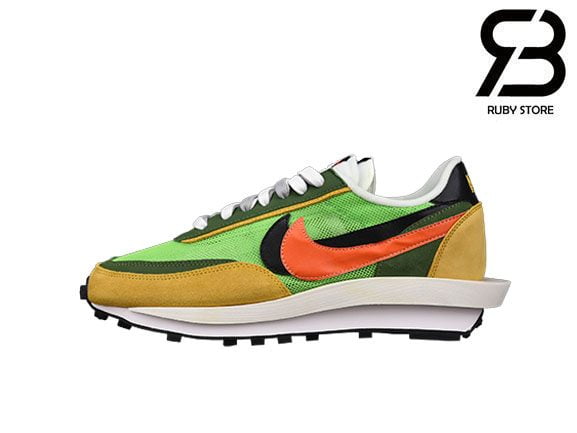 Giày Nike LD Waffle Sacai Green Multi Siêu Cấp