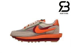 Giày Nike LDWaffle CLOT sacai Net Orange Blaze Siêu Cấp