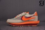 Giày Nike LDWaffle CLOT sacai Net Orange Blaze Siêu Cấp