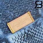 Túi Du Lịch LV Keepall Bandouliere 50 Monogram Blue Best Quality 99% Auth