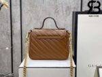 Túi Gucci Marmont mini top handle bag màu nâu nhạt best quality
