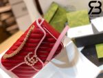 Túi Gucci GG Marmont small shoulder bag đỏ best quality