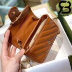Túi Gucci Marmont matelassé super mini bag màu nâu best quality