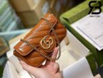 Túi Gucci Marmont matelassé super mini bag màu nâu best quality