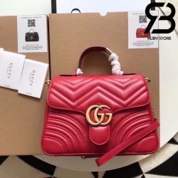 Túi Gucci Marmont small top handle bag đỏ best quality