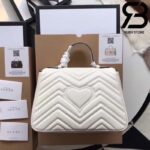 Túi Gucci Marmont small top handle bag trắng best quality