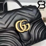 Túi Gucci Marmont mini top handle bag màu đen best quality