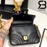 Túi Gucci Marmont mini top handle bag màu đen best quality
