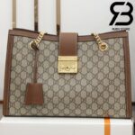 Túi Padlock GG medium shoulder bag nâu best quality