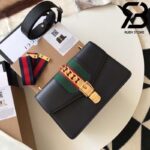 Túi Gucci Sylvie small shoulder bag màu đen best quality