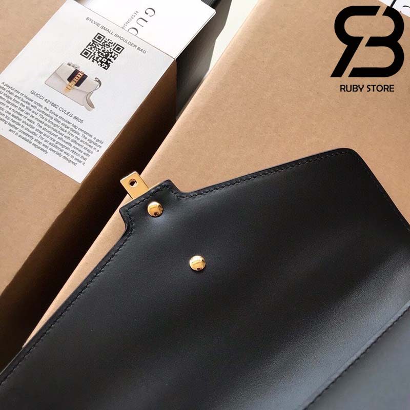 Túi Gucci Sylvie small shoulder bag màu đen best quality