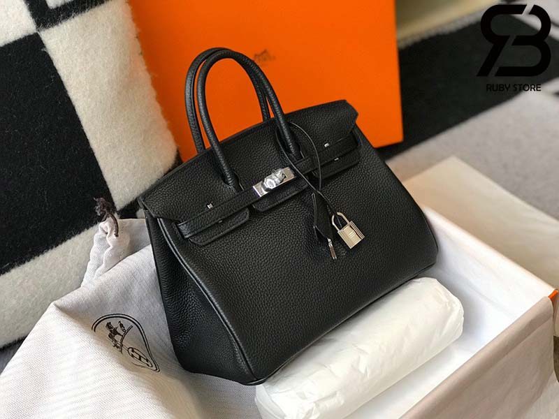 Túi Hermes Birkin Bag 25cm Black Togo Best Quality 99% Auth