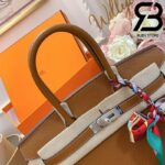 Túi Hermes Birkin Bag 30cm Nâu Khóa Bạc Best Quality 99% Auth