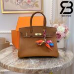 Túi Hermes Birkin Bag 30cm Nâu Khóa Vàng Best Quality 99% Auth