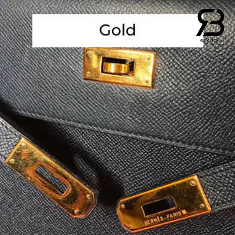 Chất liệu phần cứng Gold Hardware trên túi Hermes Birkin