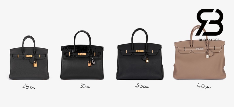 Các kích thước túi Hermes Birkin