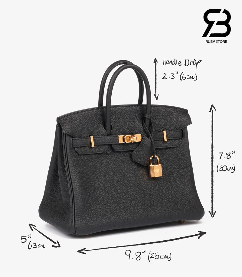 Kích thước túi Hermes Birkin 25