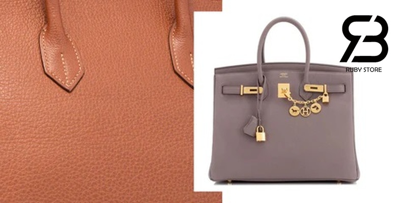 Chất liệu da Togo của túi Hermes Birkin