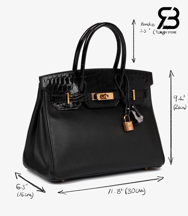 Kích thước túi Hermes Birkin 30
